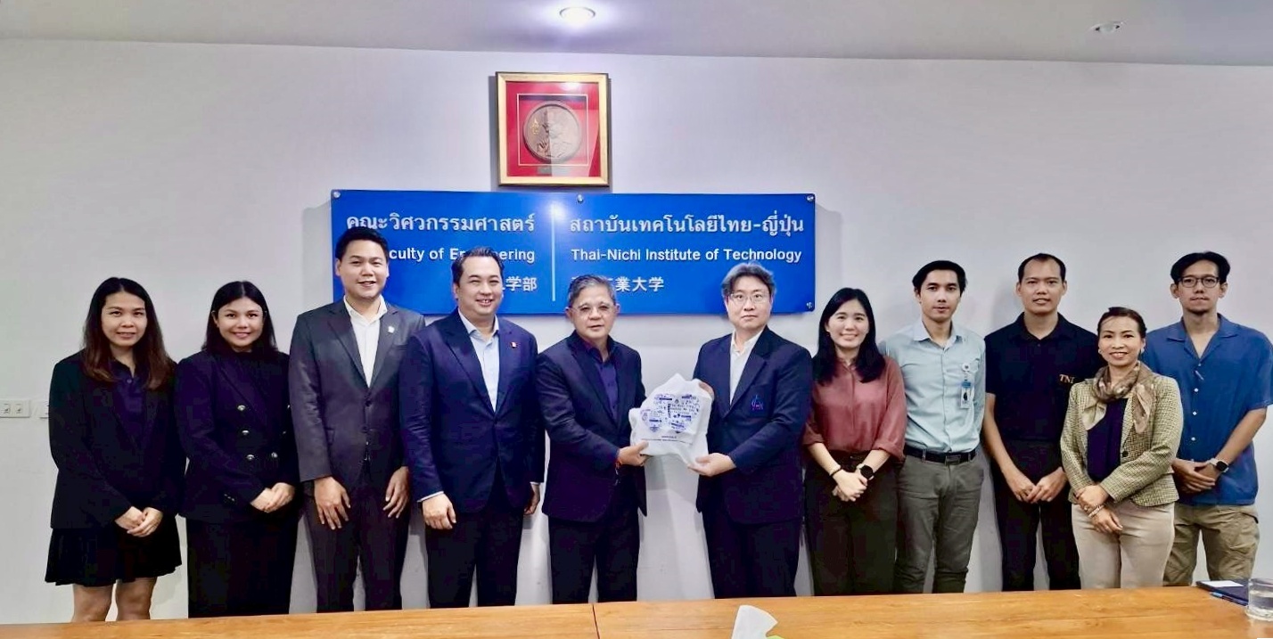 สถาบันเทคโนโลยีไทย-ญี่ปุ่น ต้อนรับบริษัท บี.กริม เพาเวอร์ จำกัด (มหาชน) ร่วมหารือความร่วมมือด้านการฝึกงานและการจ้างงานนักศึกษา